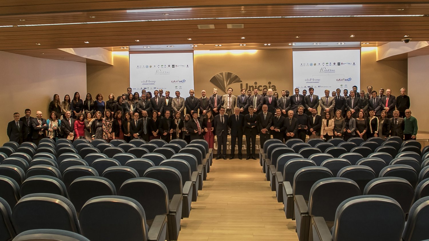 El Proyecto Edufinet de Unicaja reconoce la labor de fomento de la educación financiera de sus más de 150 colaboradores