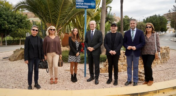 Málaga dedica una glorieta al pintor Francisco Hernández
