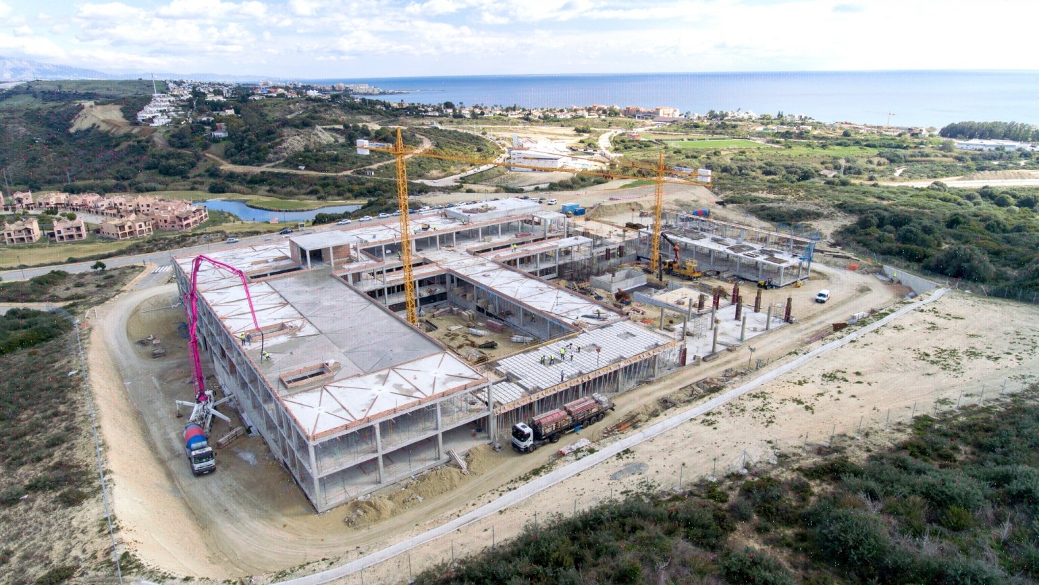 Estepona concluirá este mes la obra de estructura del Hospital de Alta Resolución