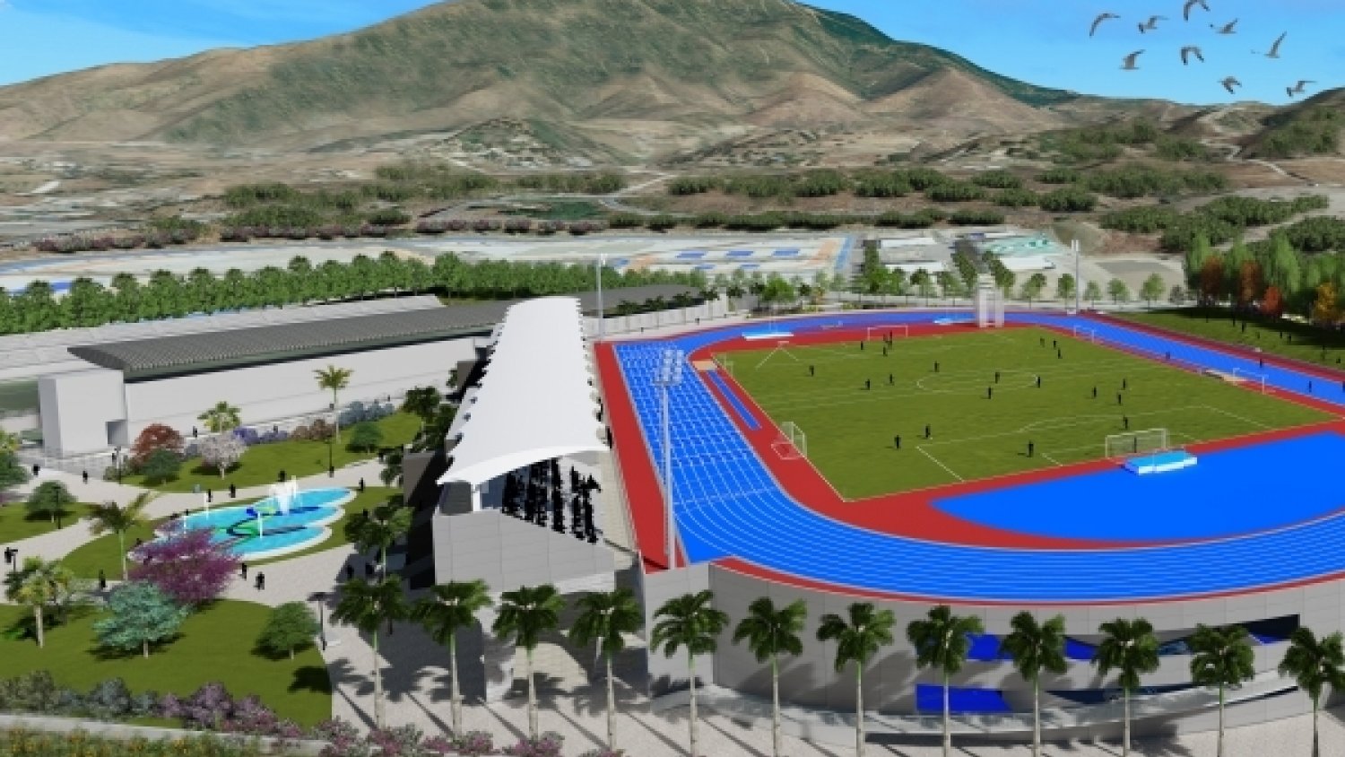 Estepona ejecuta los movimientos de tierra de la obra del Estadio de Atletismo