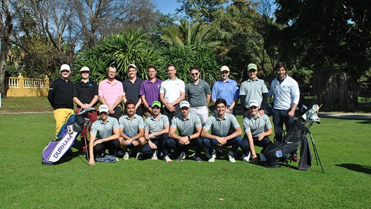 El equipo de golf de la universidad de Durham visita el University Golg Program Málaga