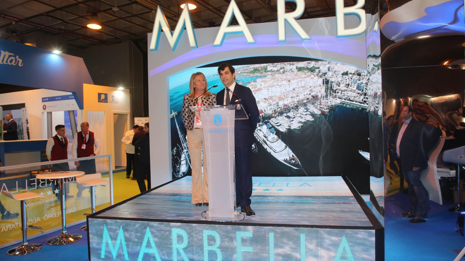 Puerto Banús enseña su nueva imagen turística en FITUR