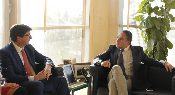Bendodo y Marín destacan el trabajo conjunto entre el PP y C's en la provincia de Málaga