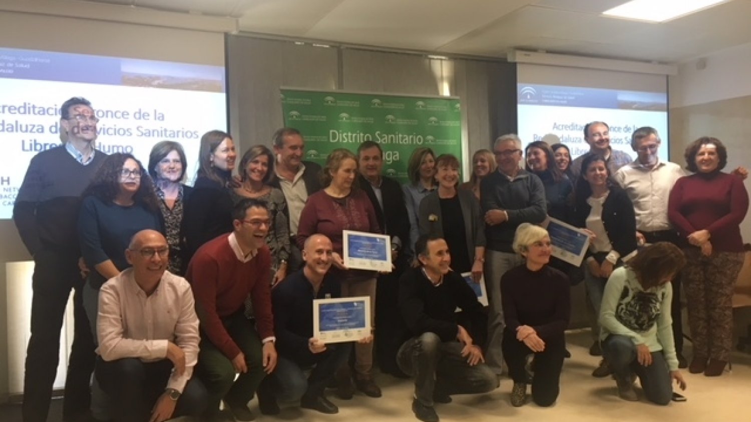 Seis centros de salud de Málaga y Guadalhorce reciben la Acreditación Bronce de La Red Andaluza de Servicios Sanitarios Libres de Humo