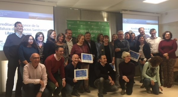 Seis centros de salud de Málaga y Guadalhorce reciben la Acreditación Bronce de La Red Andaluza de Servicios Sanitarios Libres de Humo