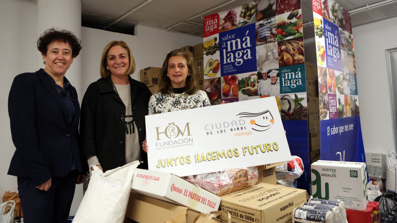 La Diputación muestra su lado más solidario con las familias necesitadas de Málaga