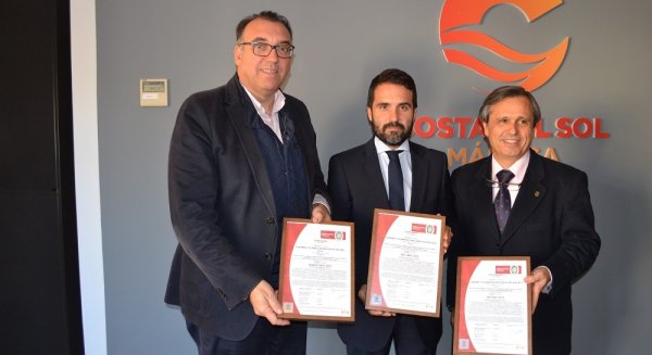 Turismo Costa del Sol recibe tres reconocidas distinciones que avalan la gestión de la empresa