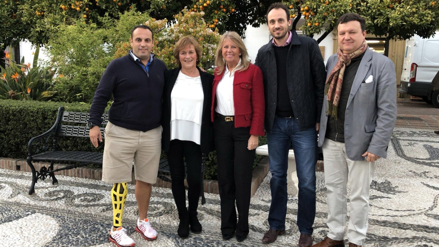 Marbella y la Federación Internacional de Tenis trabajan sobre el terreno en los preparativos para la Copa Davis