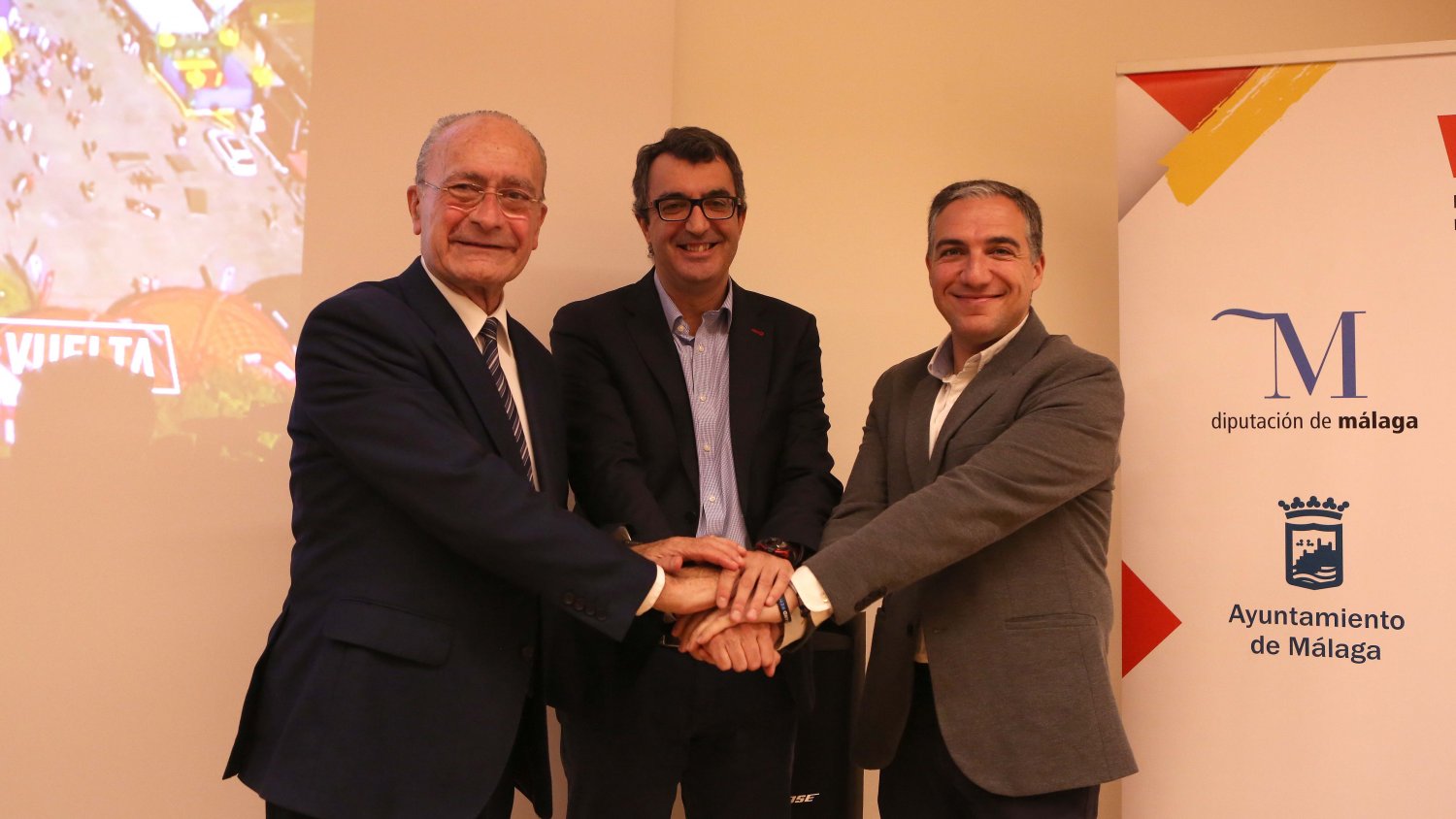 Cultura, deporte y arte marcan la salida oficial de La Vuelta 2018 desde el Centre Pompidou de Málaga