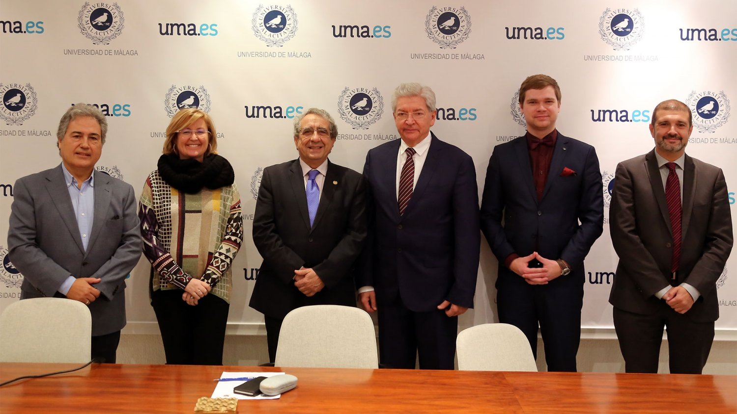 Una delegación de la Riga Technical University visita la UMA