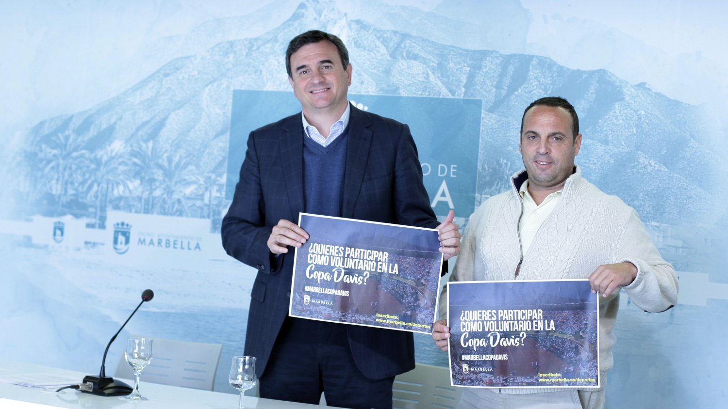 Marbella pone en marcha la campaña de captación de voluntarios para la Copa Davis