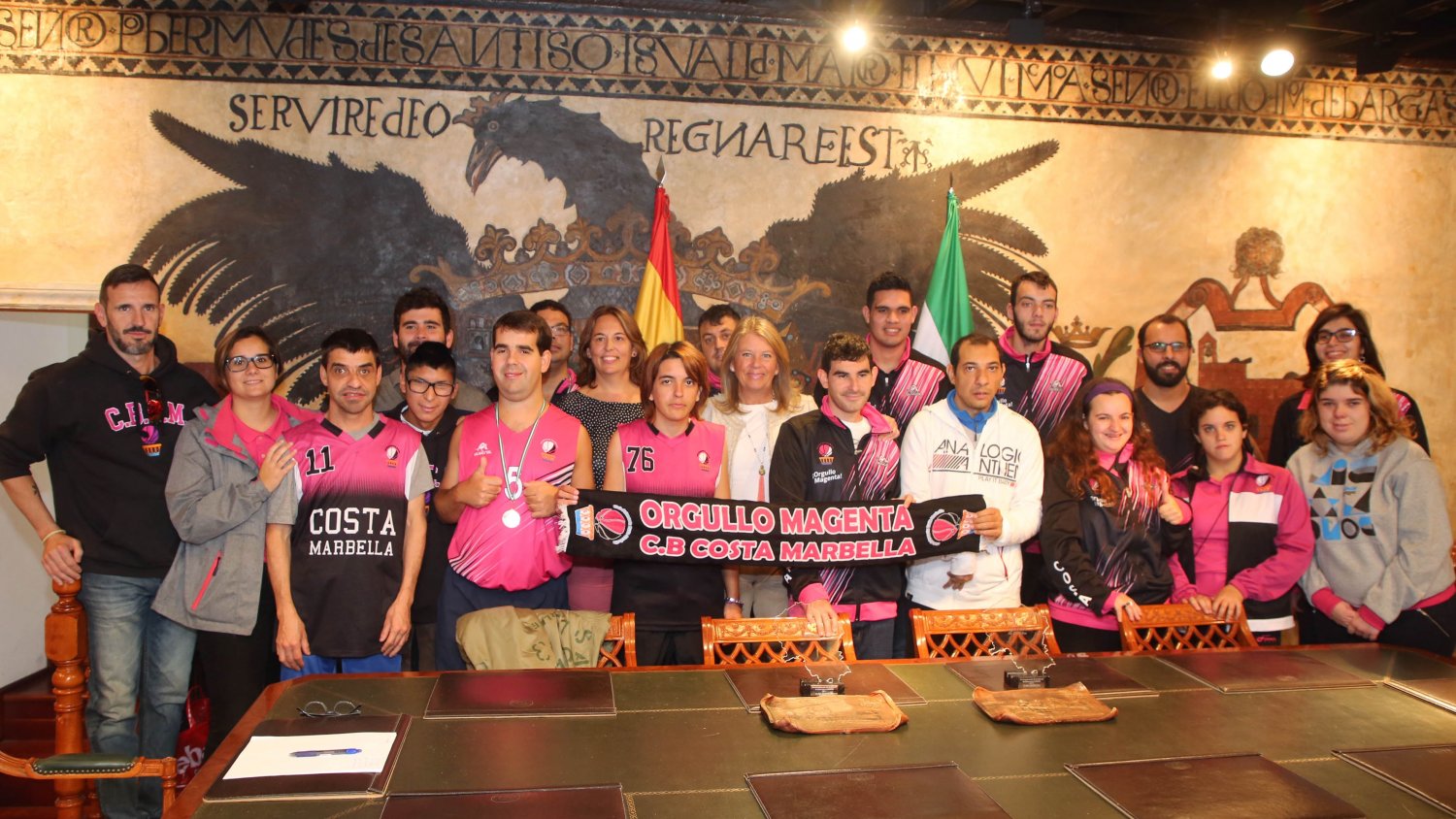 Marbella apoya al equipo de baloncesto adaptado del CB Costa Marbella, subcampeón de Andalucía