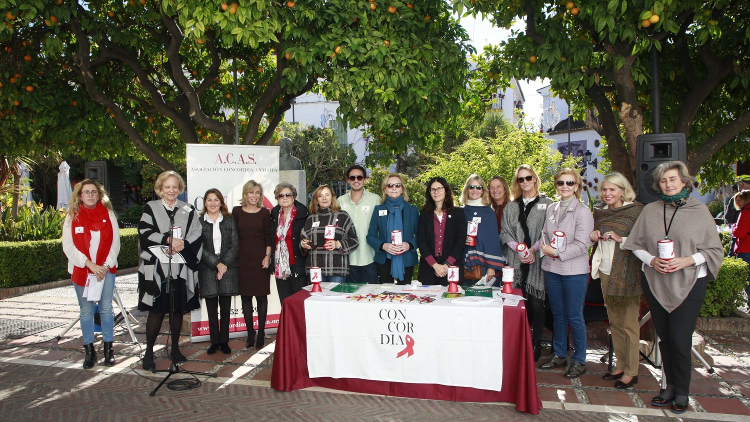 Marbella respalda a la asociación Concordia en la conmemoración del Día Internacional de la Lucha contra el Sida