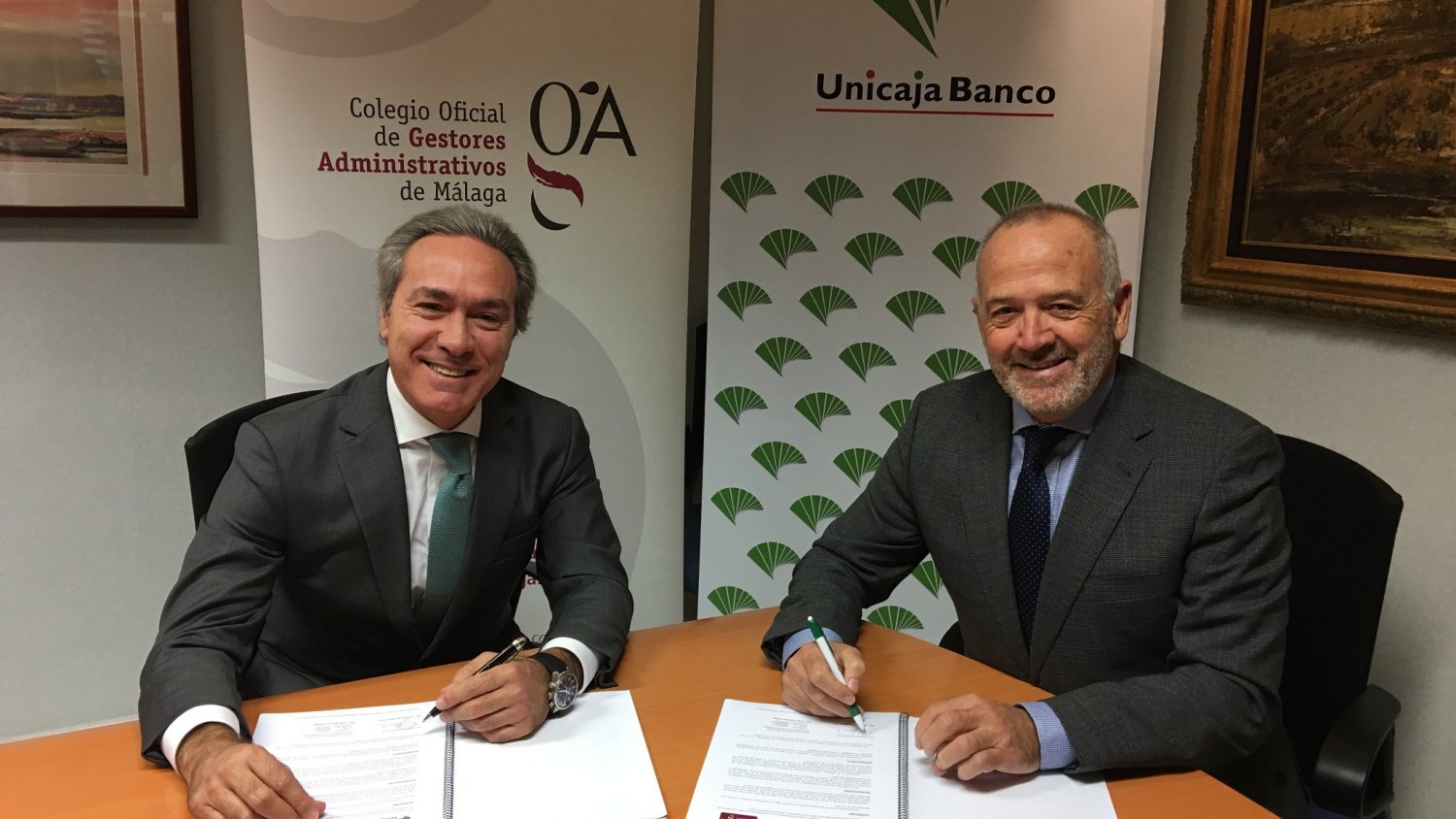 Unicaja Banco vuelve a ofrecer condiciones financieras favorables a los profesionales del Colegio de Gestores Administrativos