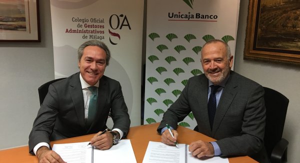 Unicaja Banco vuelve a ofrecer condiciones financieras favorables a los profesionales del Colegio de Gestores Administrativos