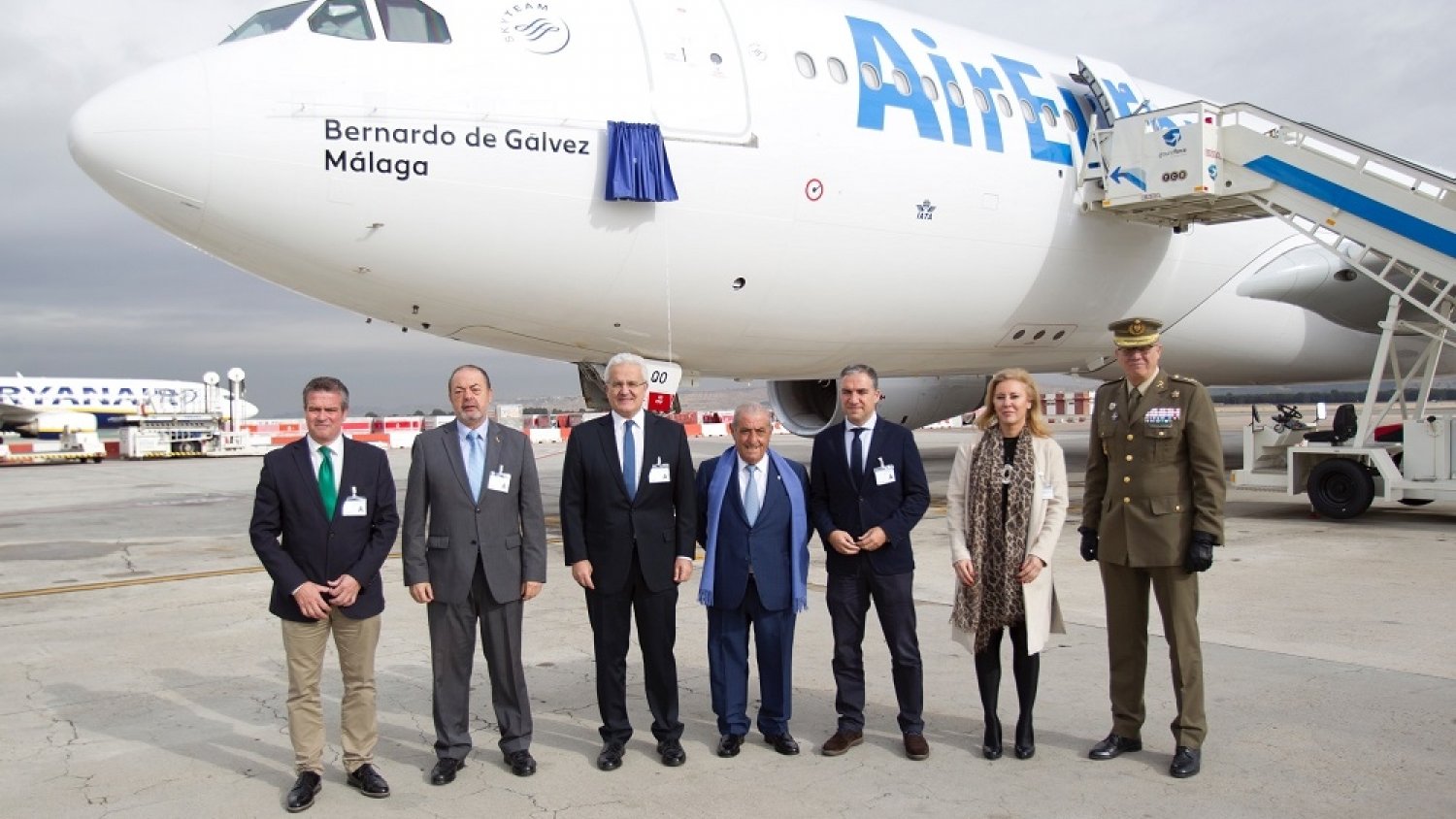 Air Europa bautiza un avión con el nombre de Bernardo de Gálvez