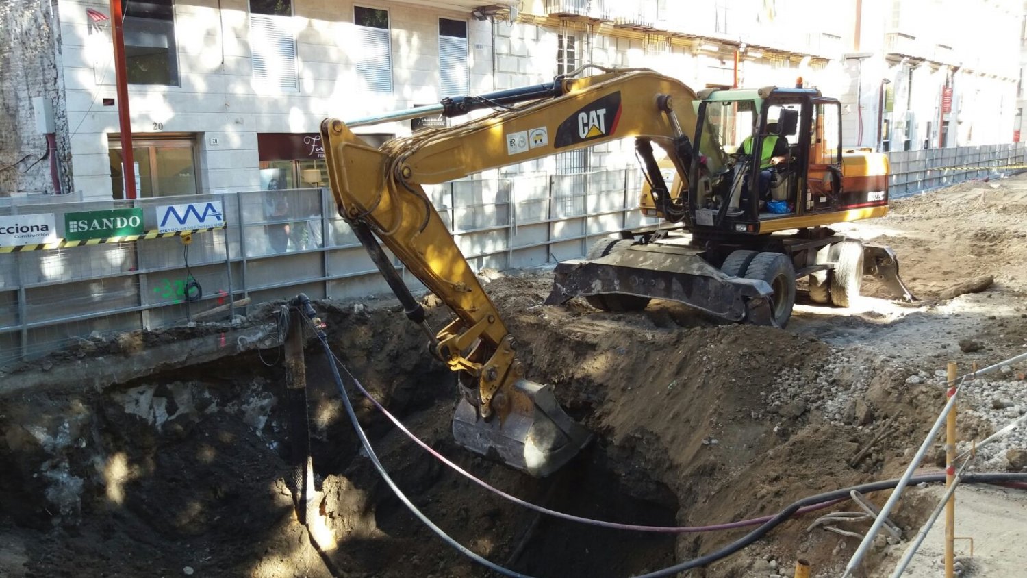 Día 1 en la excavación del túnel del Metro Málaga en la Alameda Principal