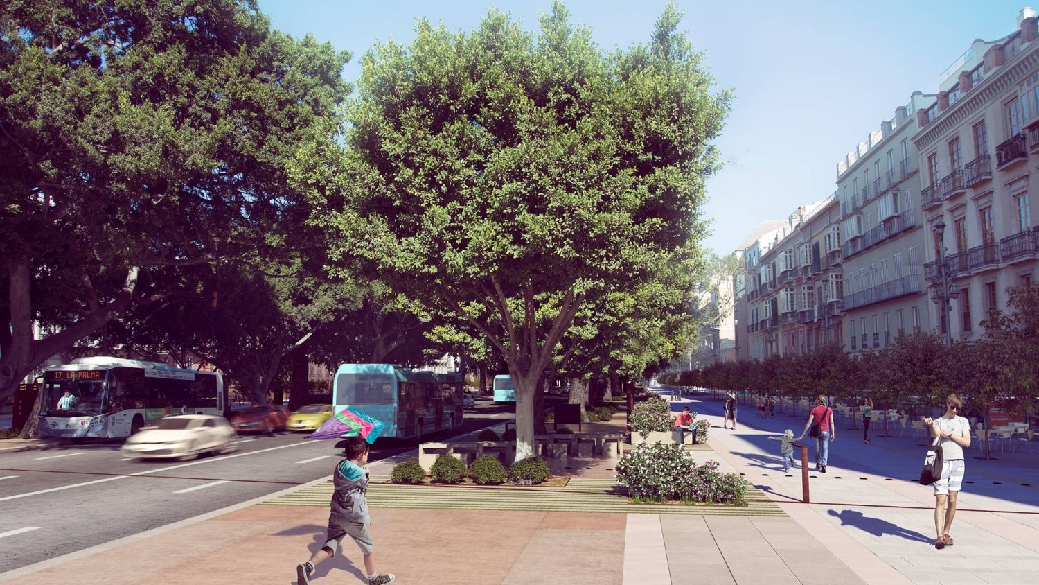 Nuevo paso adelante para la peatonalización de la acera sur de la Alameda Principal