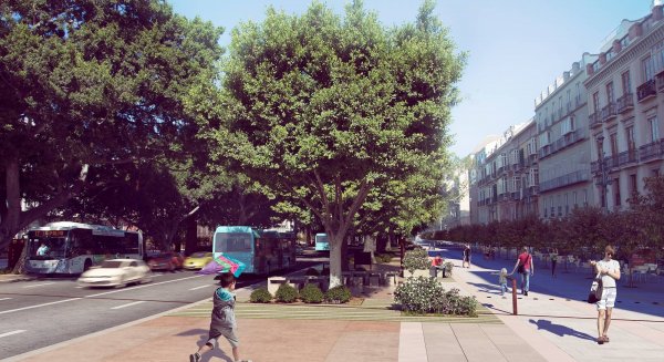 Nuevo paso adelante para la peatonalización de la acera sur de la Alameda Principal