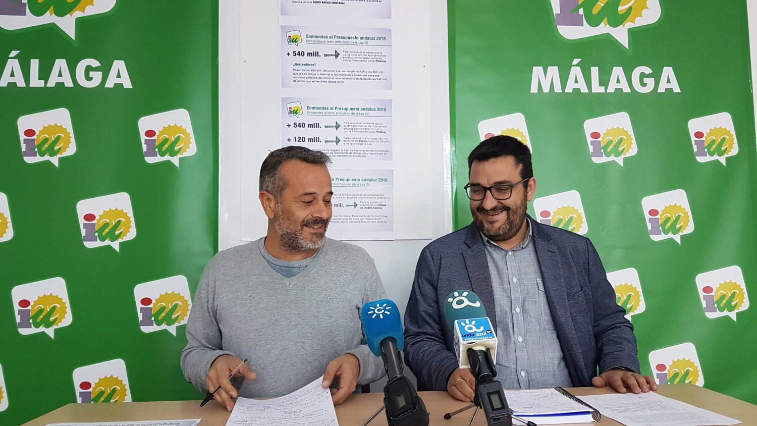 Izquierda Unida eleva a 400 millones las partidas prometidas por el gobierno andaluz