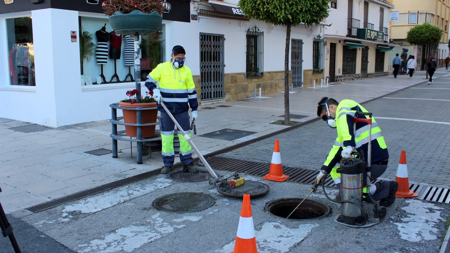 Estepona concluye un plan de desinsectación y desratización en toda la red de alcantarillado y centros educativos