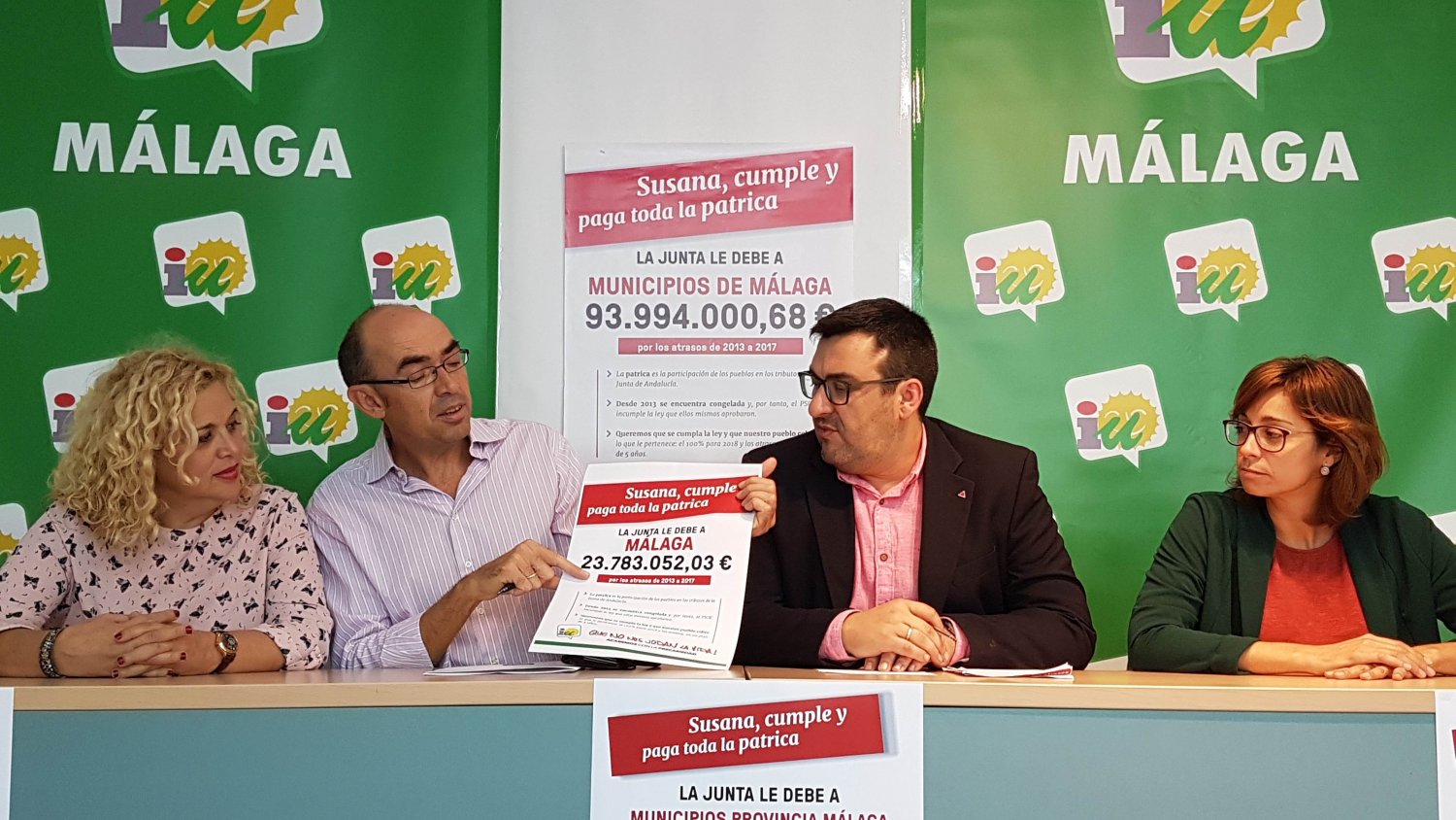 IU recorrerá la provincia para reclamar los 94 millones la deuda histórica de la Junta con los 103 municipios