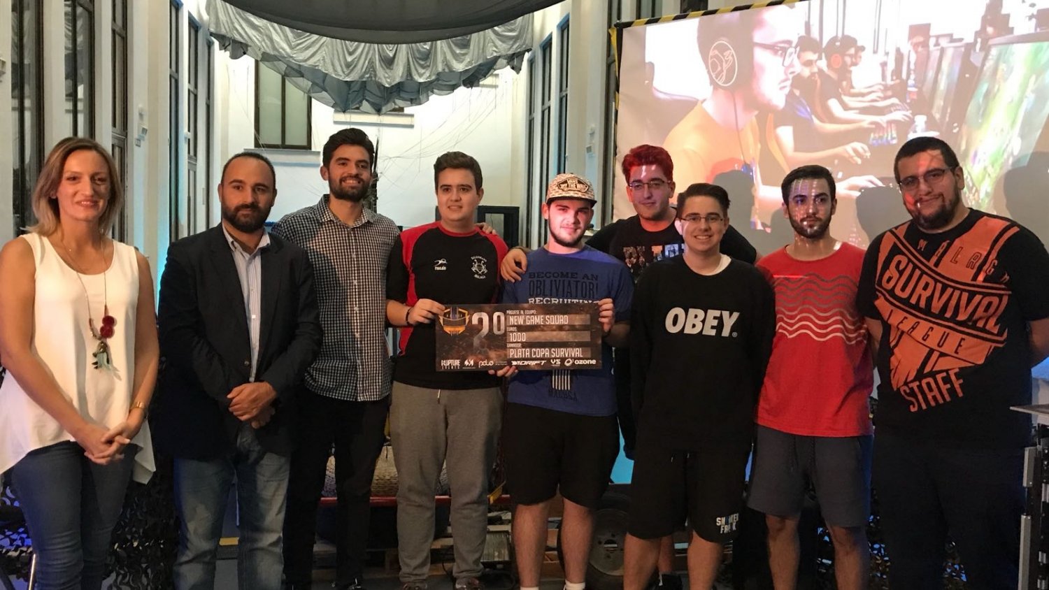 El Ayuntamiento de Málaga premia a los ganadores de la primera liga presencial de videojuegos de españa