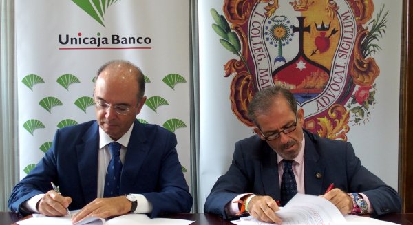 Unicaja Banco renueva su compromiso con los más de 6.000 abogados colegiados de Málaga