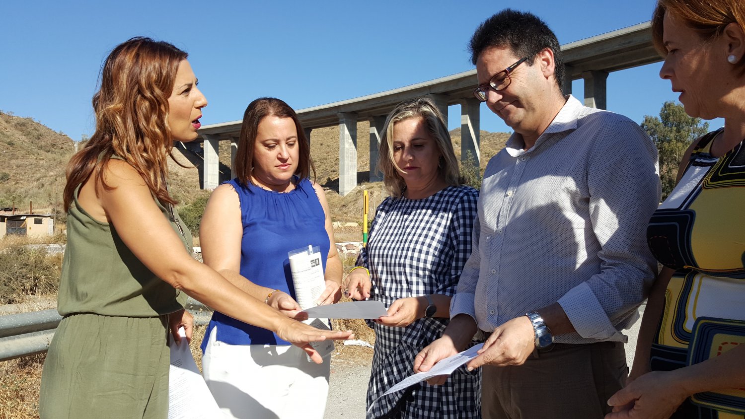 El PSOE exige a Fomento que ponga pantallas para mejorar la seguridad de los vecinos del viaducto de Totalán en la A7