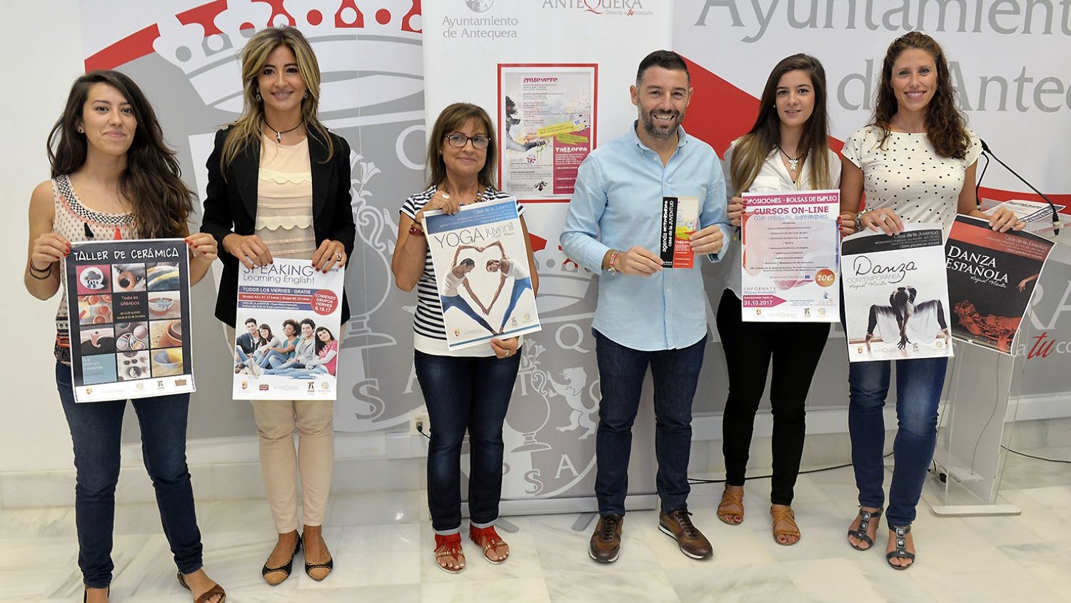 Presentado el programa de actividades que el Área de Juventud promoverá en Antequera para el último trimestre del año