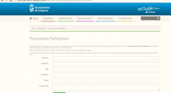 El Ayuntamiento de Estepona pone en marcha el primer presupuesto participativo online