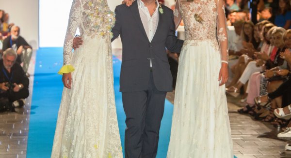 Jesús Segado en estado puro para recoger el ‘Alfiler de Oro’ en Pasarela Larios