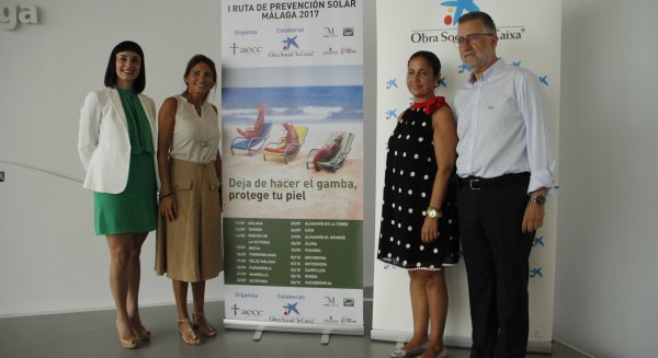 La Diputación y la AECC ponen en marcha una campaña de prevención del cáncer de piel en Málaga