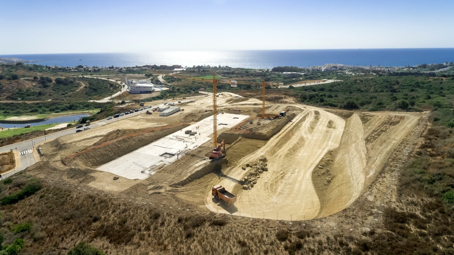 Comienzan los trabajos de cimentación de la obra del Hospital de Estepona