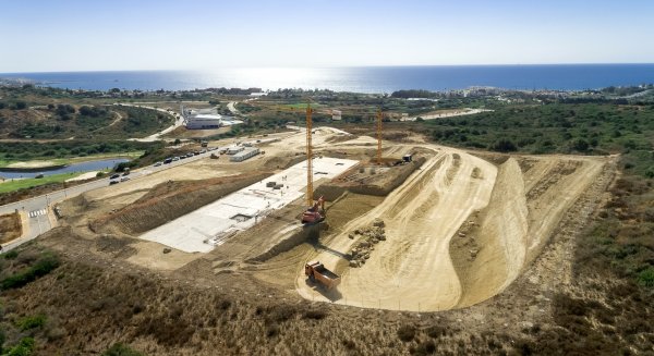 Comienzan los trabajos de cimentación de la obra del Hospital de Estepona
