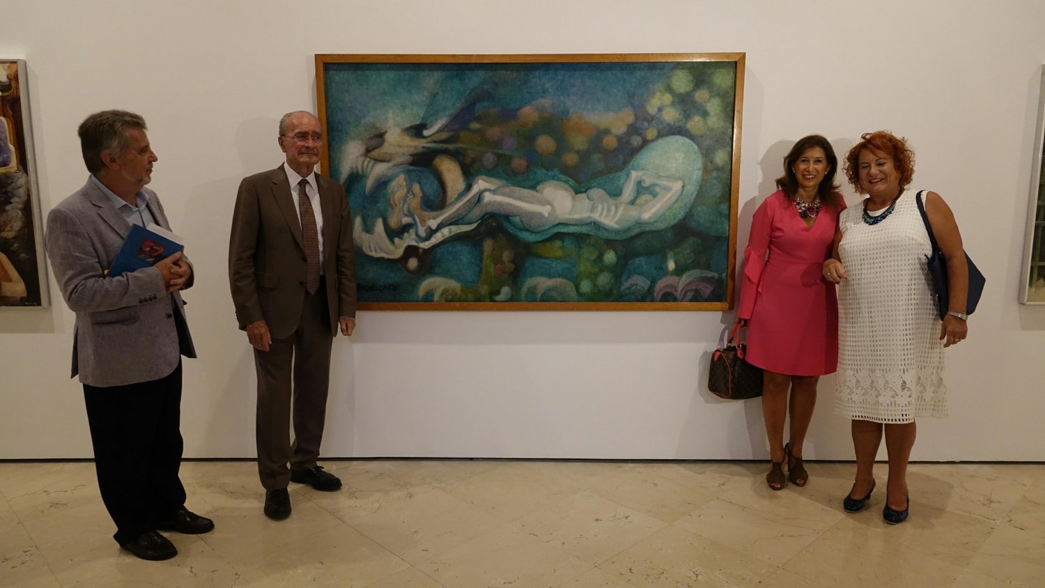 Exposición del pintor y muralista mexicano Montuy en la Sociedad Económica de Amigos del País