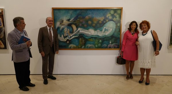 Exposición del pintor y muralista mexicano Montuy en la Sociedad Económica de Amigos del País