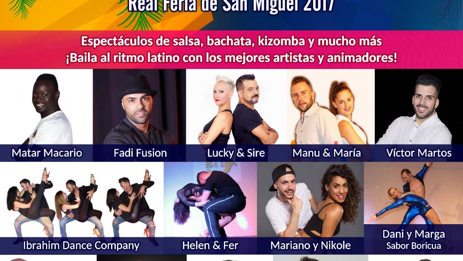 Vélez-Málaga organiza el I Festival de Salsa de la Real Feria de San Miguel con profesores de 8 nacionalidades