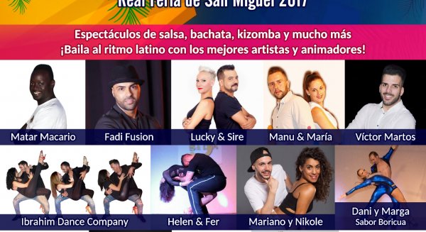 Vélez-Málaga organiza el I Festival de Salsa de la Real Feria de San Miguel con profesores de 8 nacionalidades