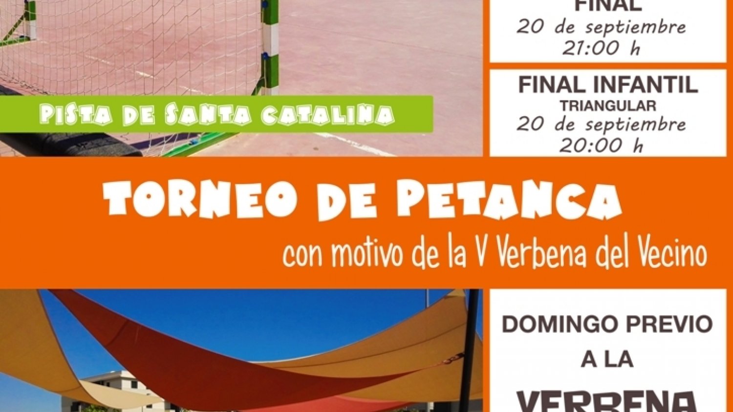 Un torneo de fútbol sala y otro de petanca entre barrios de Antequera se celebrarán como antesala de la V Verbena del Vecino
