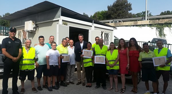 Maldonado reconoce la labor de AdeMijas durante la realización del evento deportivo World Padel Tour