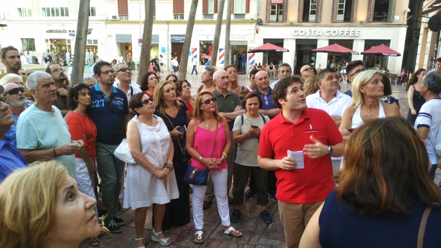 Más de 70 personas recuerdan a Teodoro Reding en las calles de Málaga