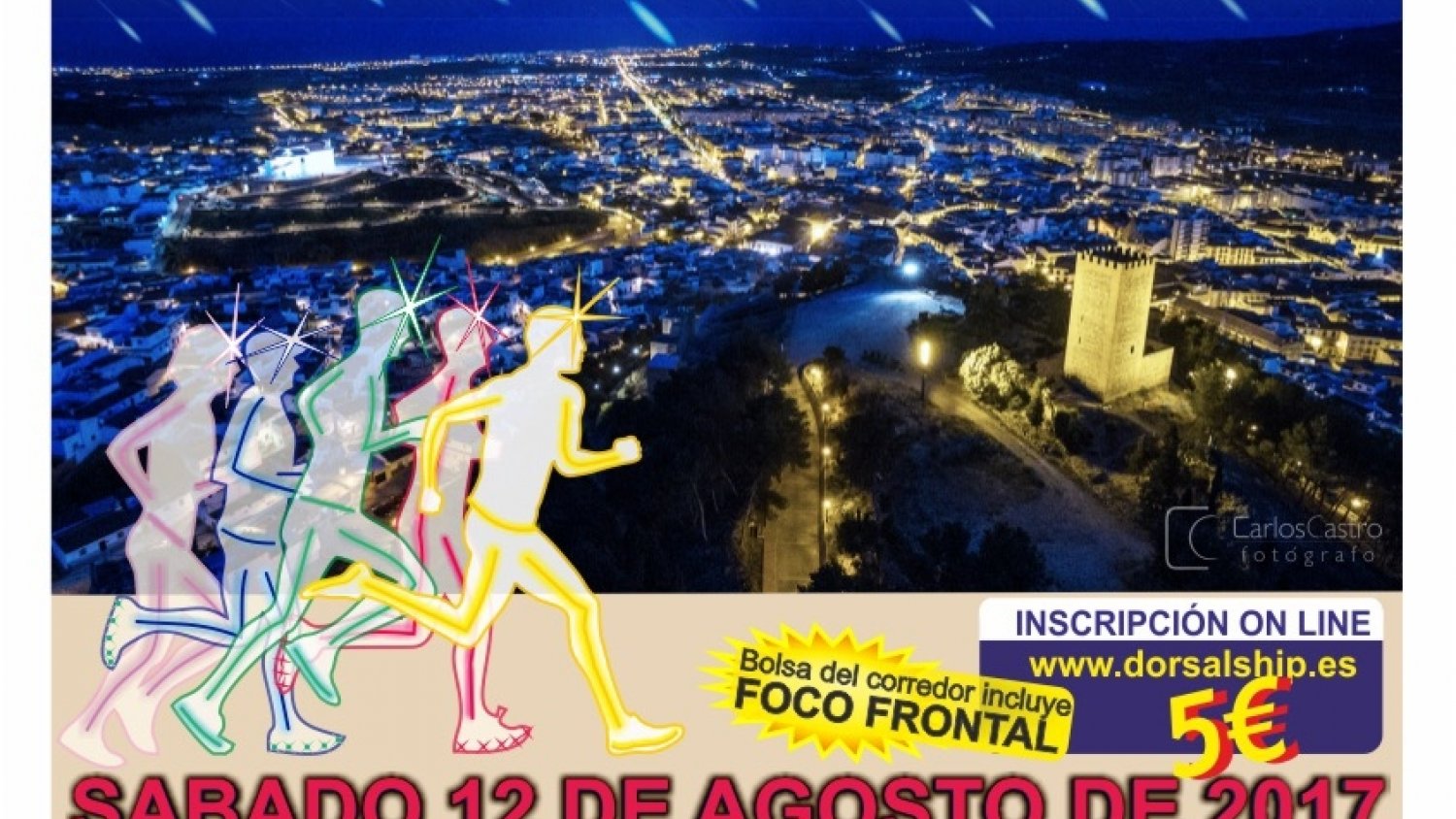 Deportes presenta la I Carrera Nocturna Ciudad de Vélez-Málaga 'Corre tu Historia'