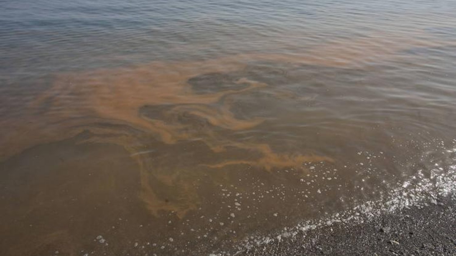 Los barcos de limpieza del litoral de la Mancomunidad confirman que las manchas naranja han desaparecido