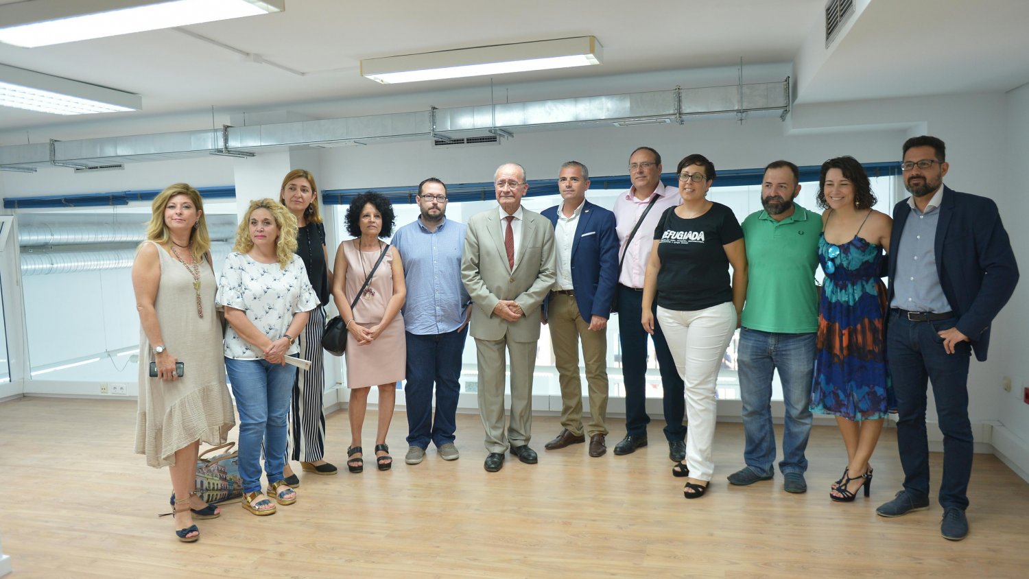 De la Torre visita las obras de la Oficina de Atención al Refugiado