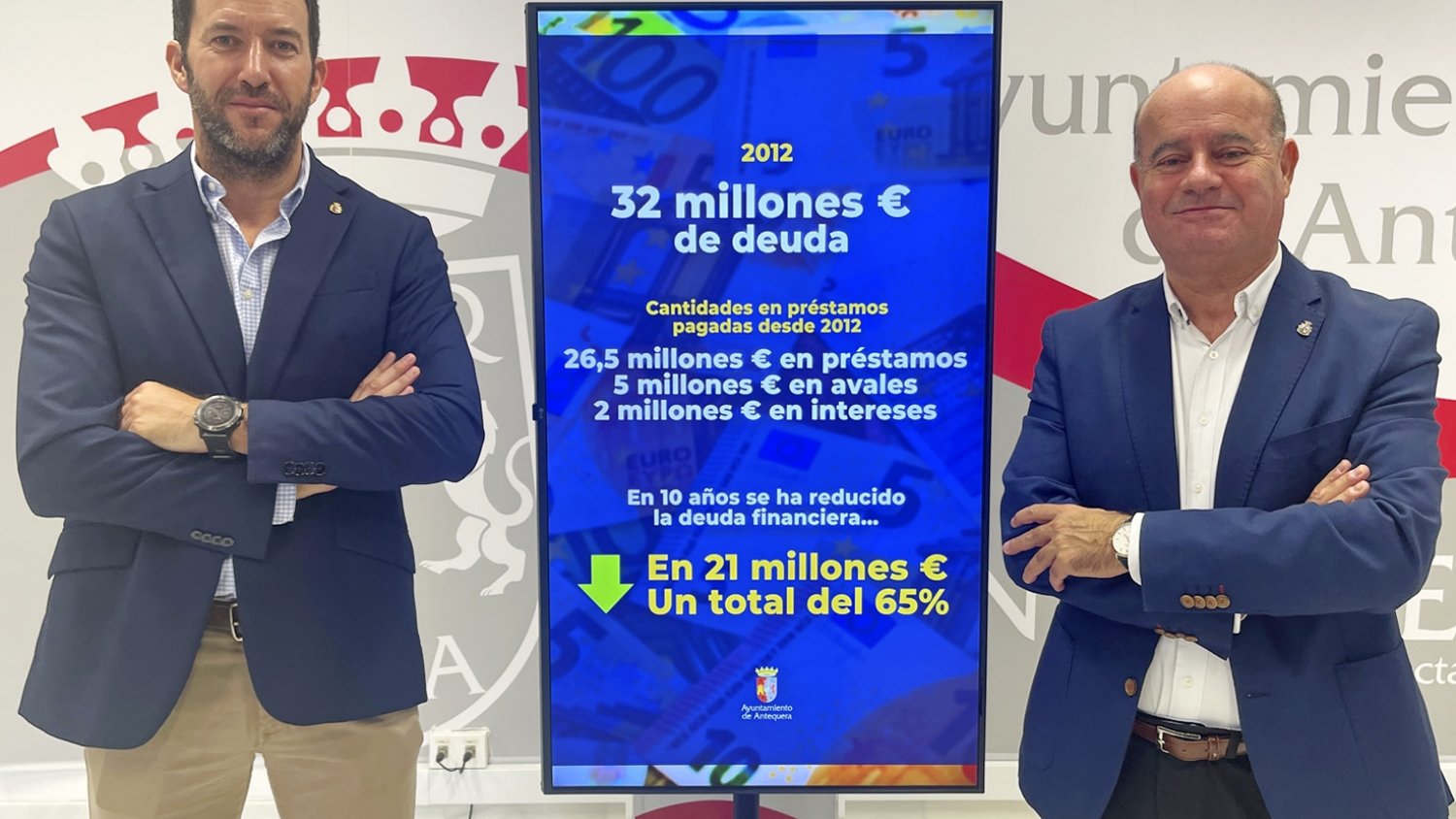 Antequera reduce su deuda financiera en 21 millones de euros en la última década