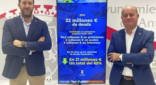 Antequera reduce su deuda financiera en 21 millones de euros en la última década