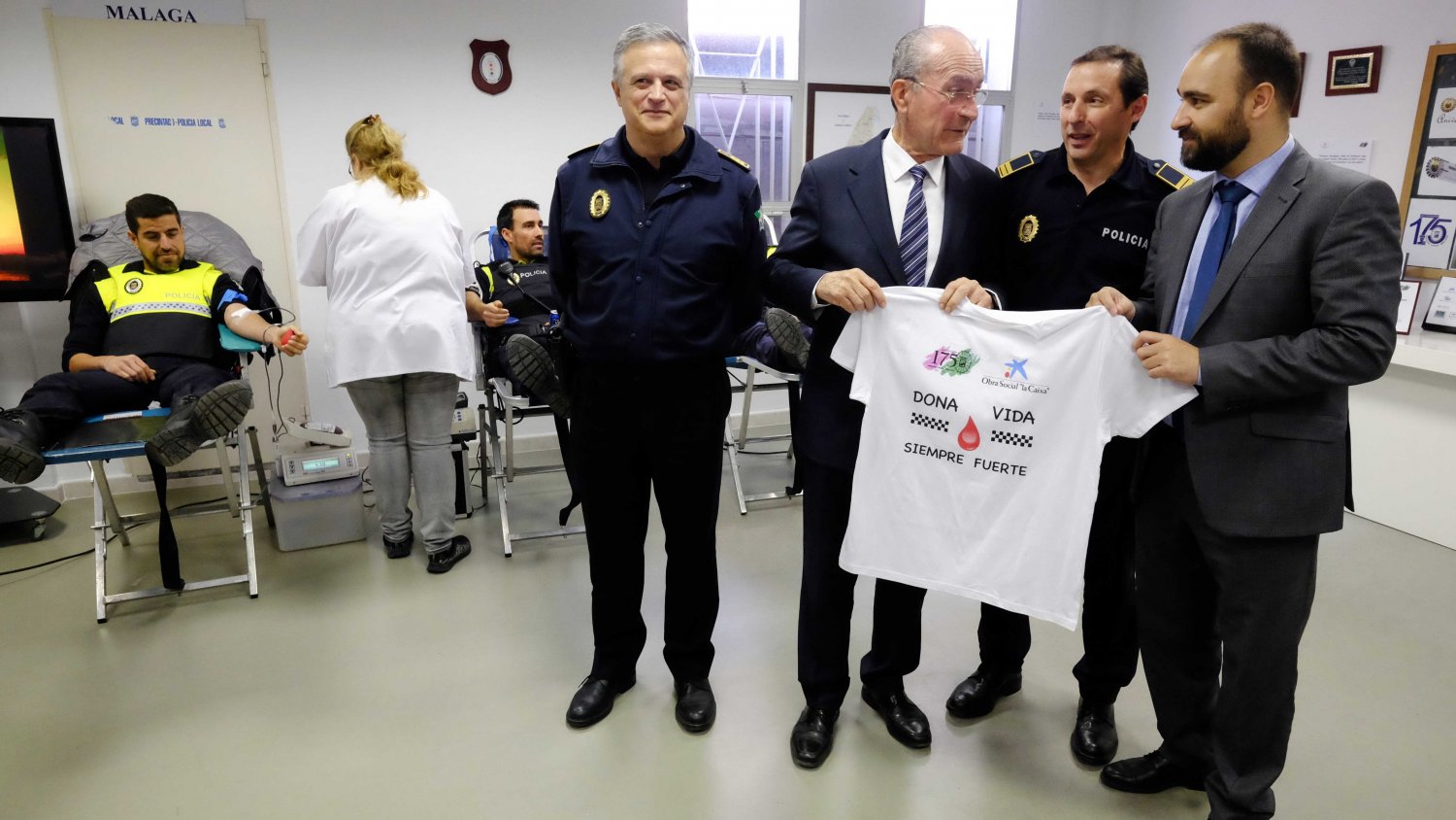 La Policía Local de Málaga supera las 175 extracciones propuestas logrando conseguir 207 donaciones de sangre