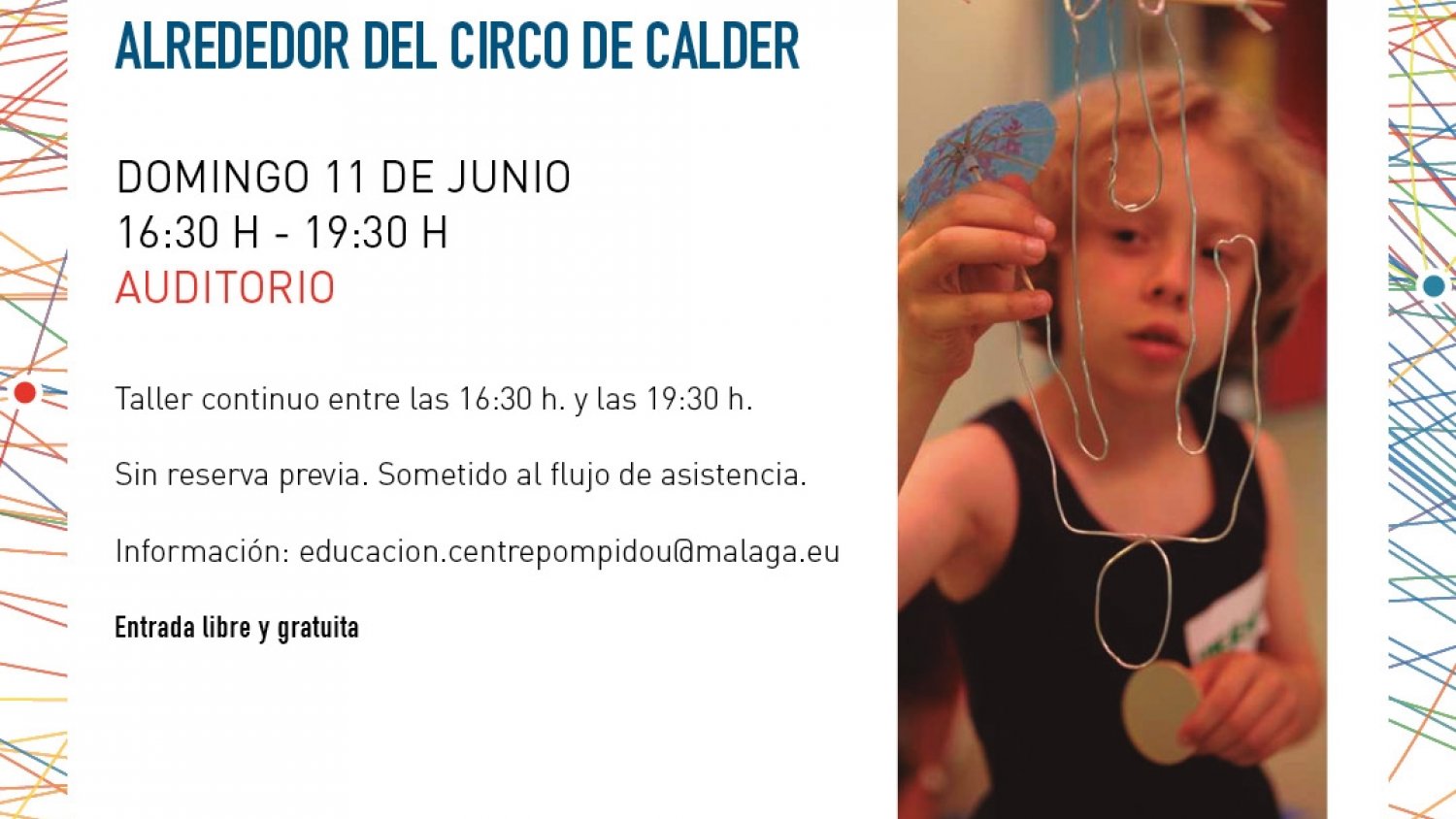 El arte a través del circo es la propuesta del Centre Pompidou Málaga en un nuevo taller para las familias