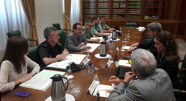 El subdelegado recibe a una delegación del Grupo de Expertos contra el Tráfico de Seres Humanos del Consejo de Europa